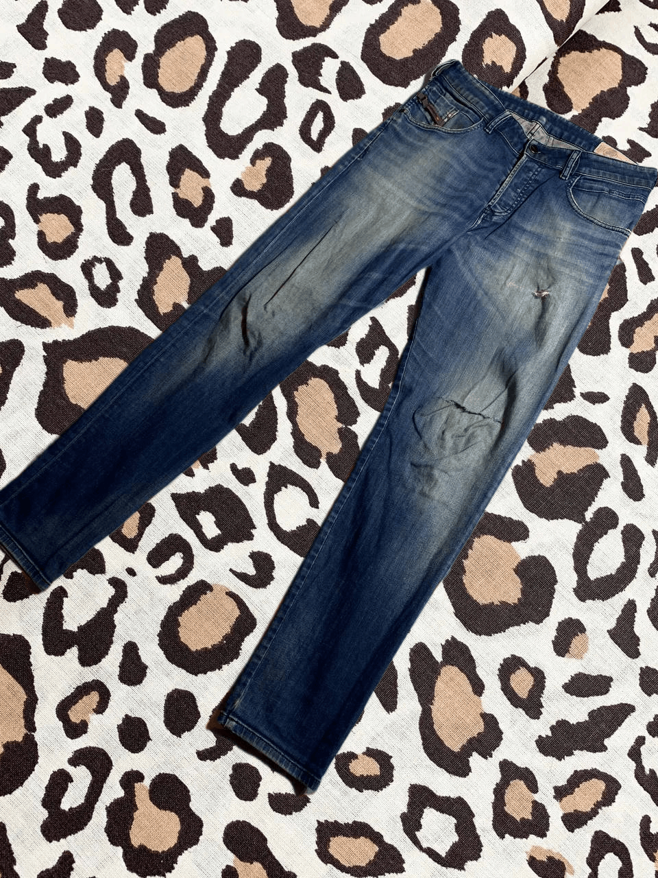 Diesel Vintage Diesel Jeans Y2K Logo Designer Size US 31 - 1 Thumbnail