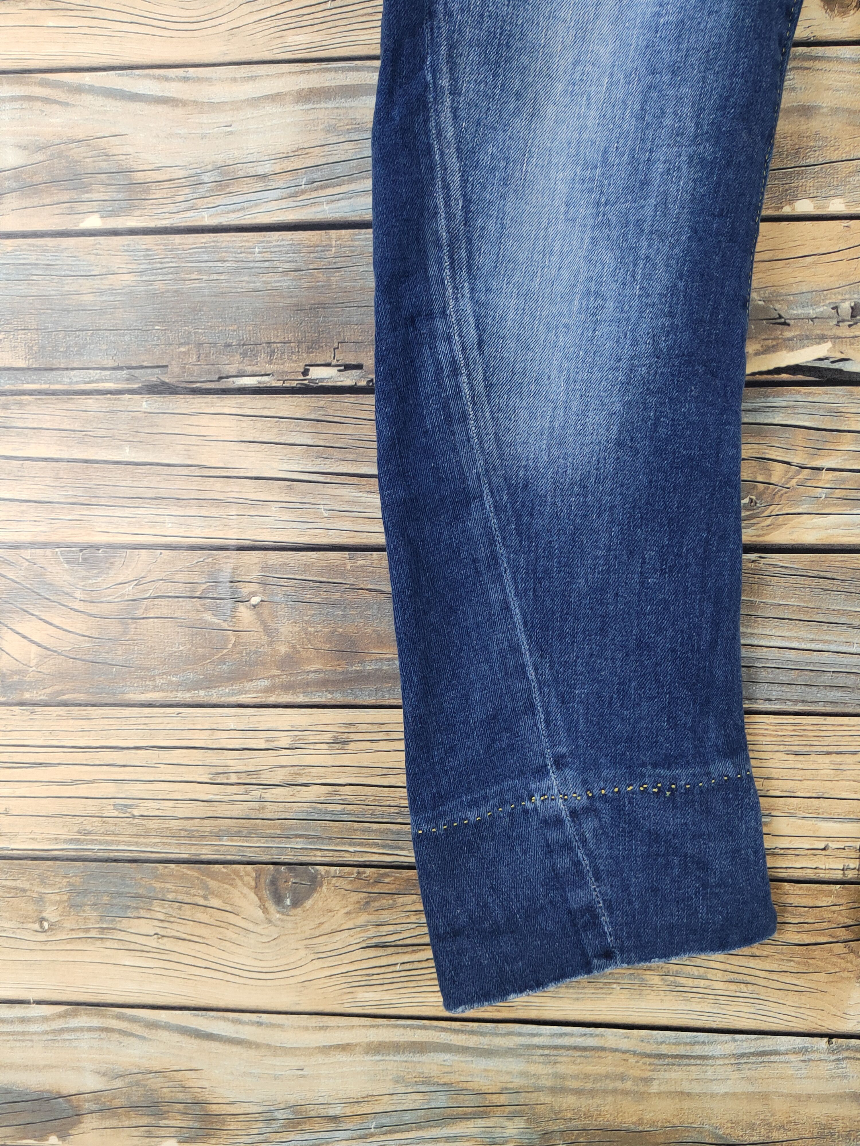 Vintage No Lita Italy Blue Distressed Ripped Jeans #W1949 Size 28" / US 6 / IT 42 - 4 Thumbnail