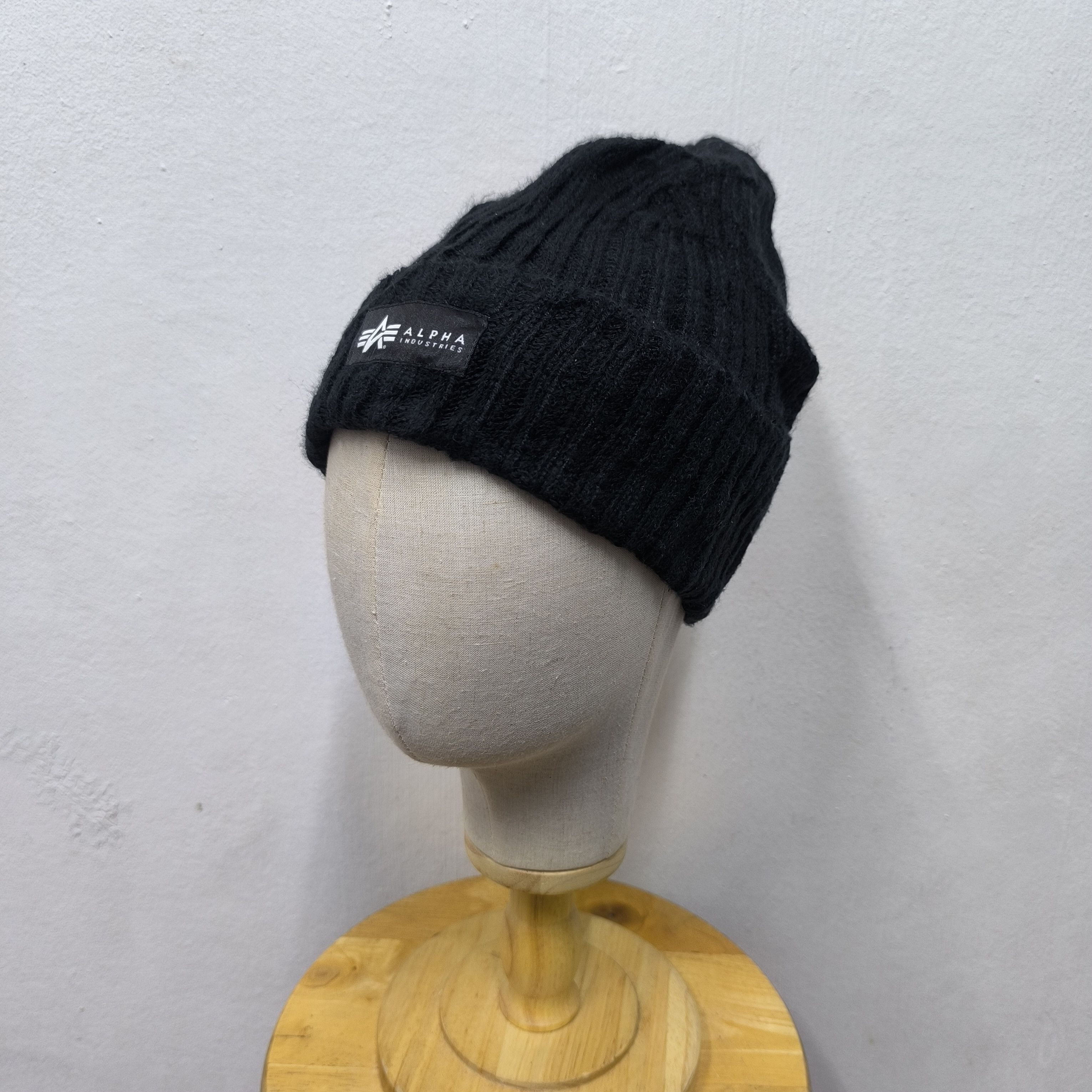 Alpha Industries 💥 Alpha industries military army patch beanie hat Size ONE SIZE - 2 Thumbnail