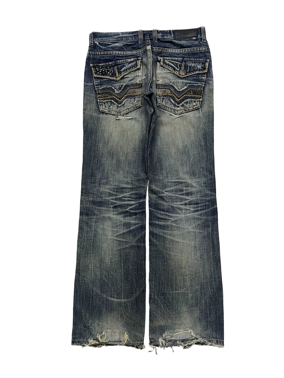 Japanese Brand Vintage Pasta Denim Jeans | Vintage Faded Wash | W31 Size US 31 - 3 Thumbnail