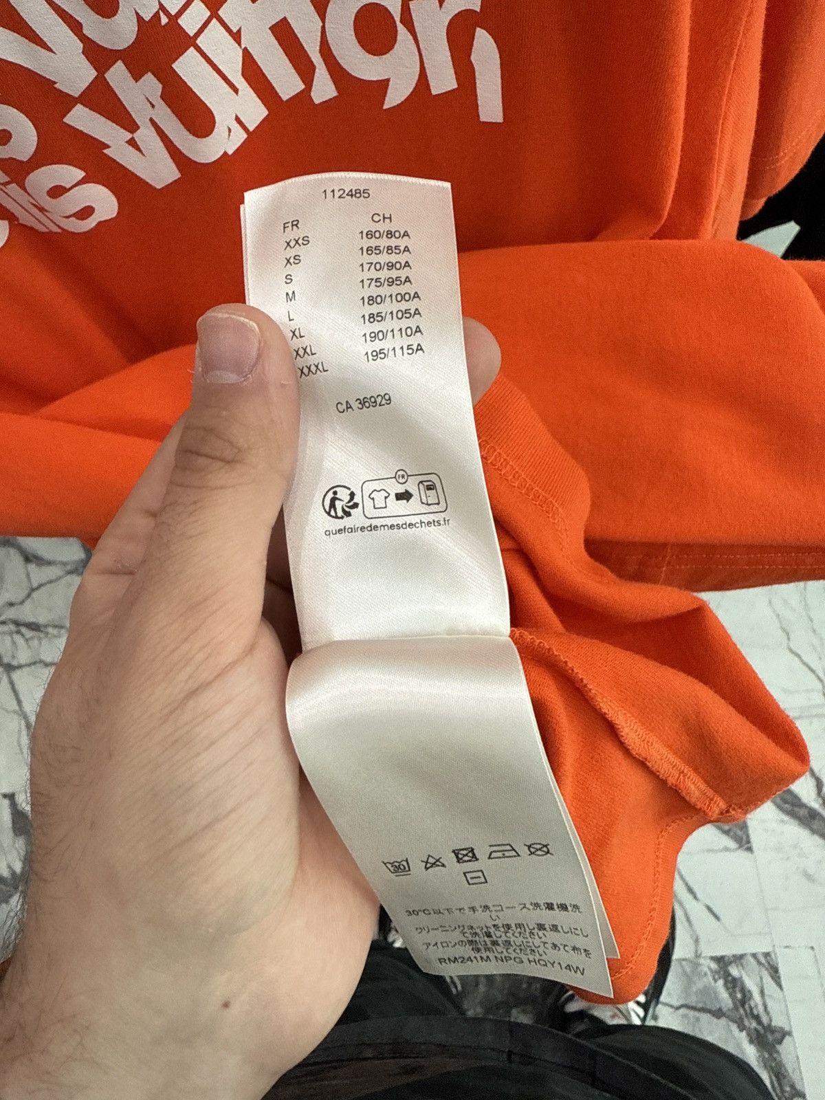Louis Vuitton Louis Vuitton Wave Logo Tee Orange size XXL Size US XXL / EU 58 / 5 - 3 Thumbnail