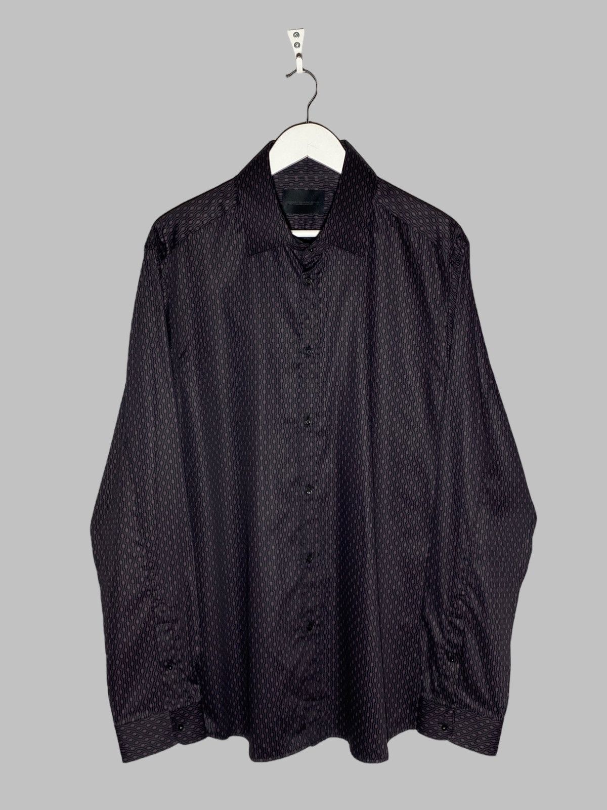 Diesel 🔥 DIESEL BLACK GOLD TECH PATTERN SHIRT Y2K MINIMAL LUXE Size US L / EU 52-54 / 3 - 1 Thumbnail