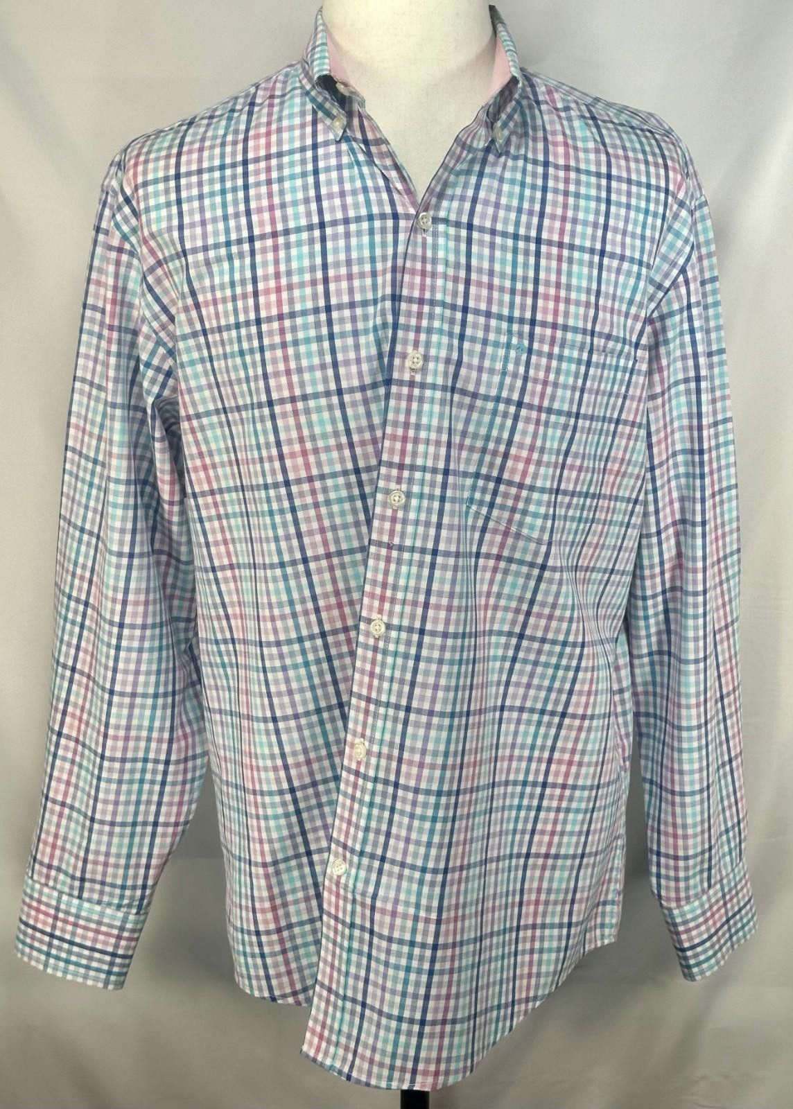 Izod Izod Premium Essentials Oxford Button Up Multicolored Mens L Size US L / EU 52-54 / 3 - 1 Thumbnail