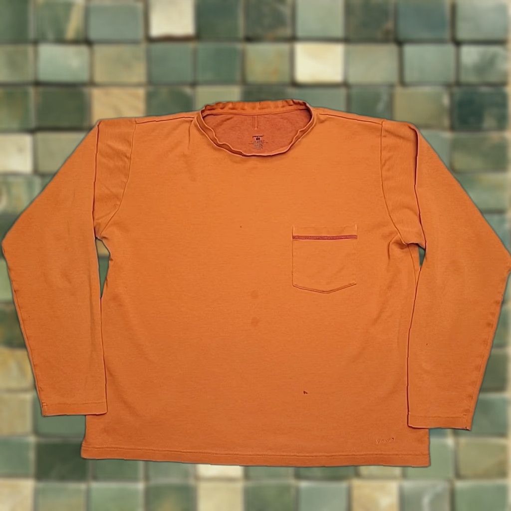 Patagonia Patagonia Shirt Men XL Orange Long Sleeve Organic Cotton Tencel Blend 54445 Size US XL / EU 56 / 4 - 1 Thumbnail