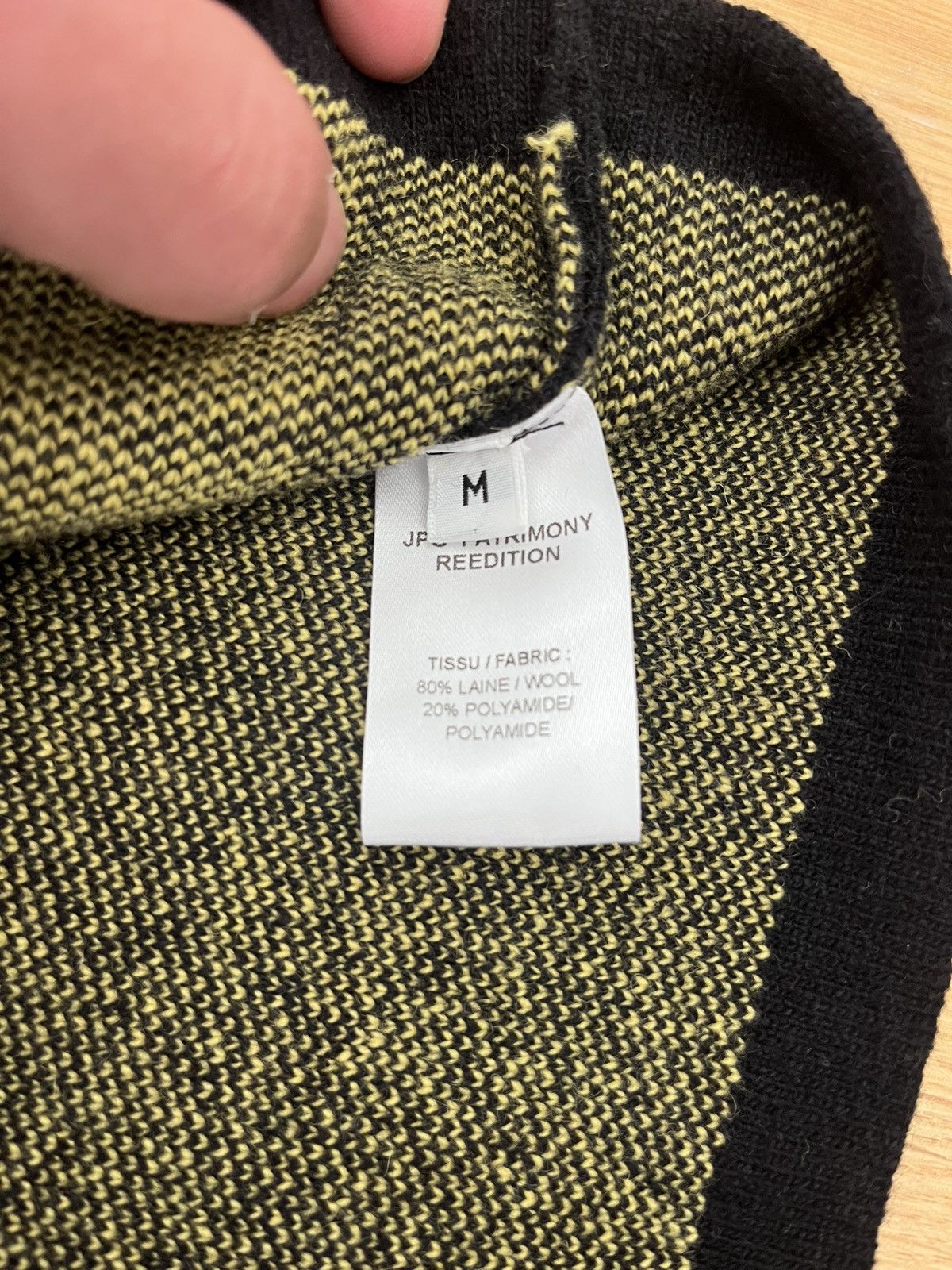Jean Paul Gaultier Jean Paul Gaultier Striped Logo Knit Turtleneck Size US M / EU 48-50 / 2 - 4 Thumbnail