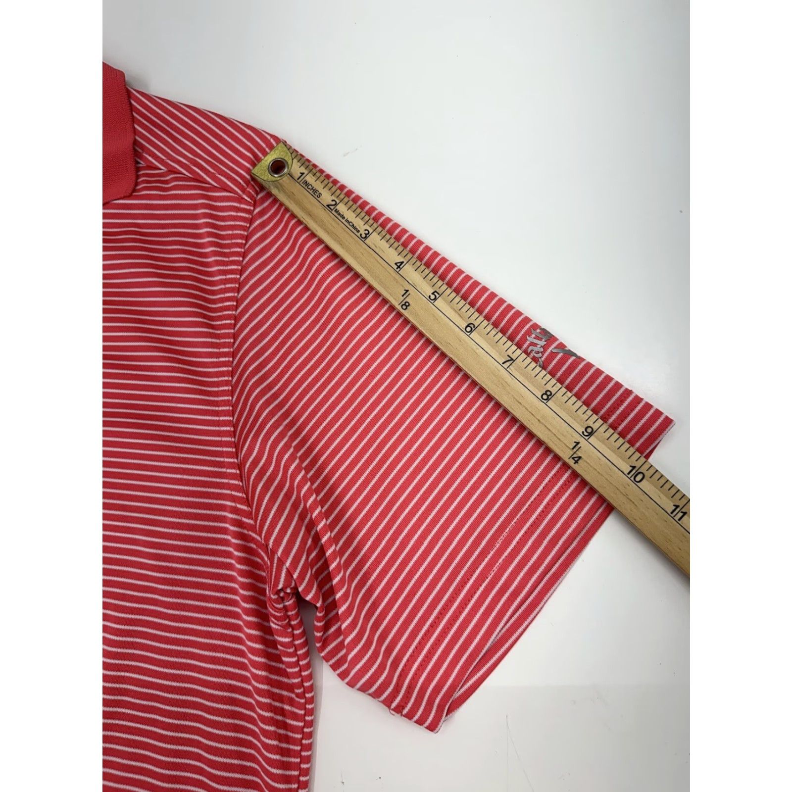 Callaway Callaway Mens Polo Shirt Size Large Orange/Pink Striped Short Sleeve Golf Size US L / EU 52-54 / 3 - 7 Thumbnail