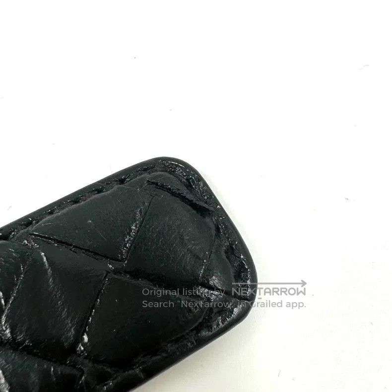 Bottega Veneta Bottega Veneta Black Woven Leather Belt. Size ONE SIZE - 9 Thumbnail