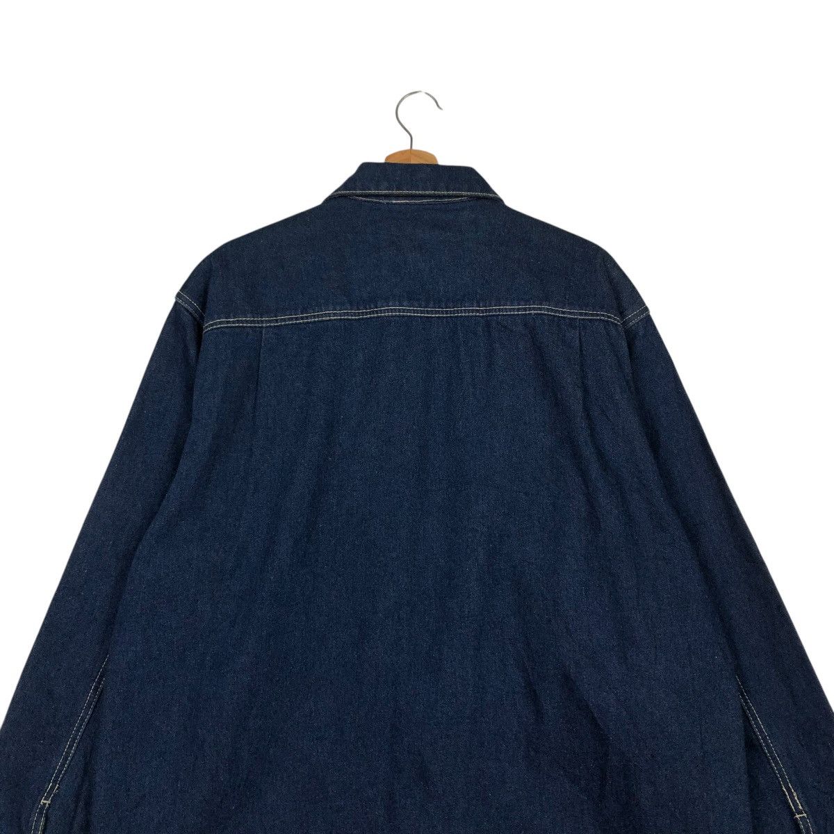 Japanese Brand 🔥VINTAGE DENIM CHORE JACKET HILL CROP POCKET ISSEY MIYAKE Size US M / EU 48-50 / 2 - 10 Thumbnail