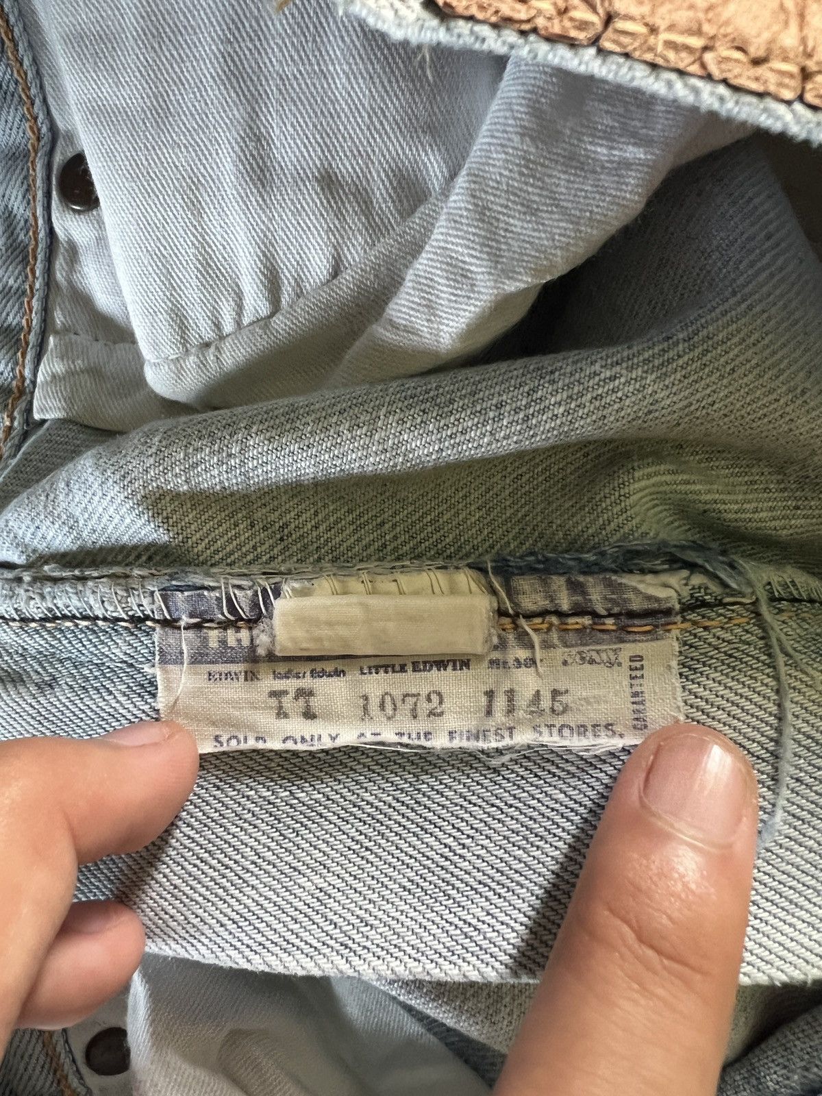 Edwin × Vintage RARE VINTAGE 70's EDWIN BAGGY JEANS Size US 31 - 10 Thumbnail