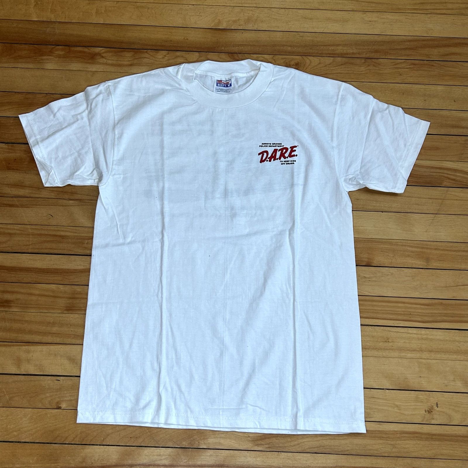 Hanes Y2K DARE Cop Car T-Shirt Medium Size US M / EU 48-50 / 2 - 3 Thumbnail