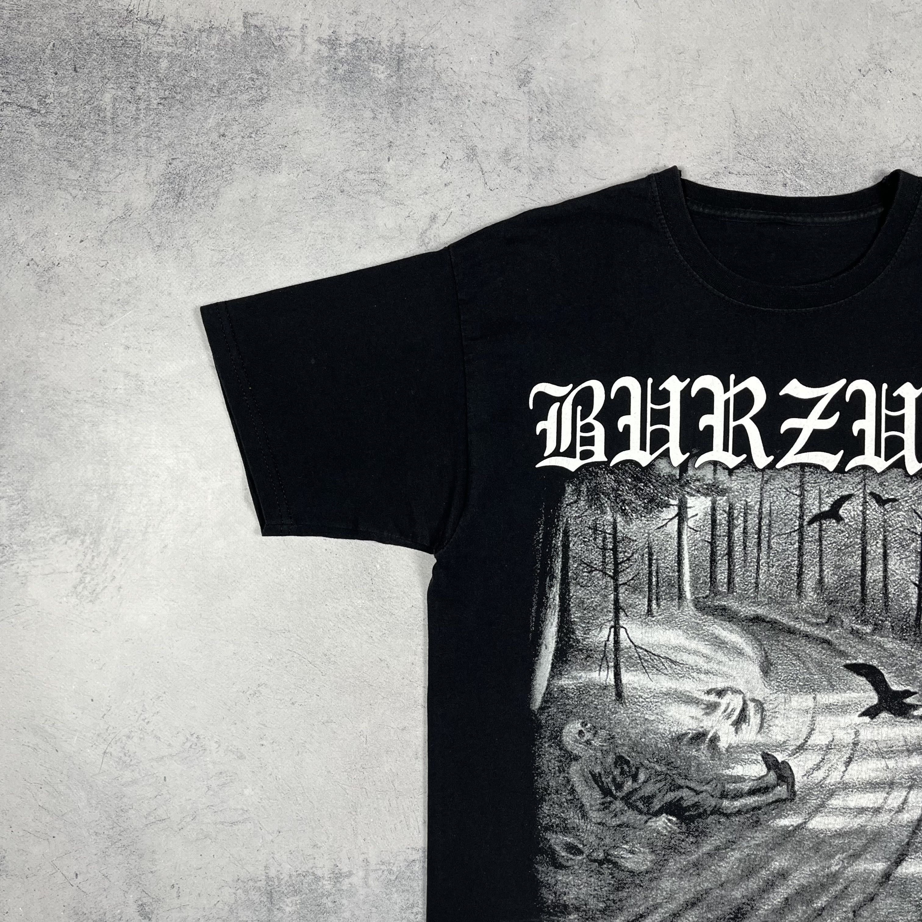Band Tees Vintage Burzum Hvis Lyset Tar Oss Black Metal T Shirt 00’s Size US M / EU 48-50 / 2 - 6 Thumbnail