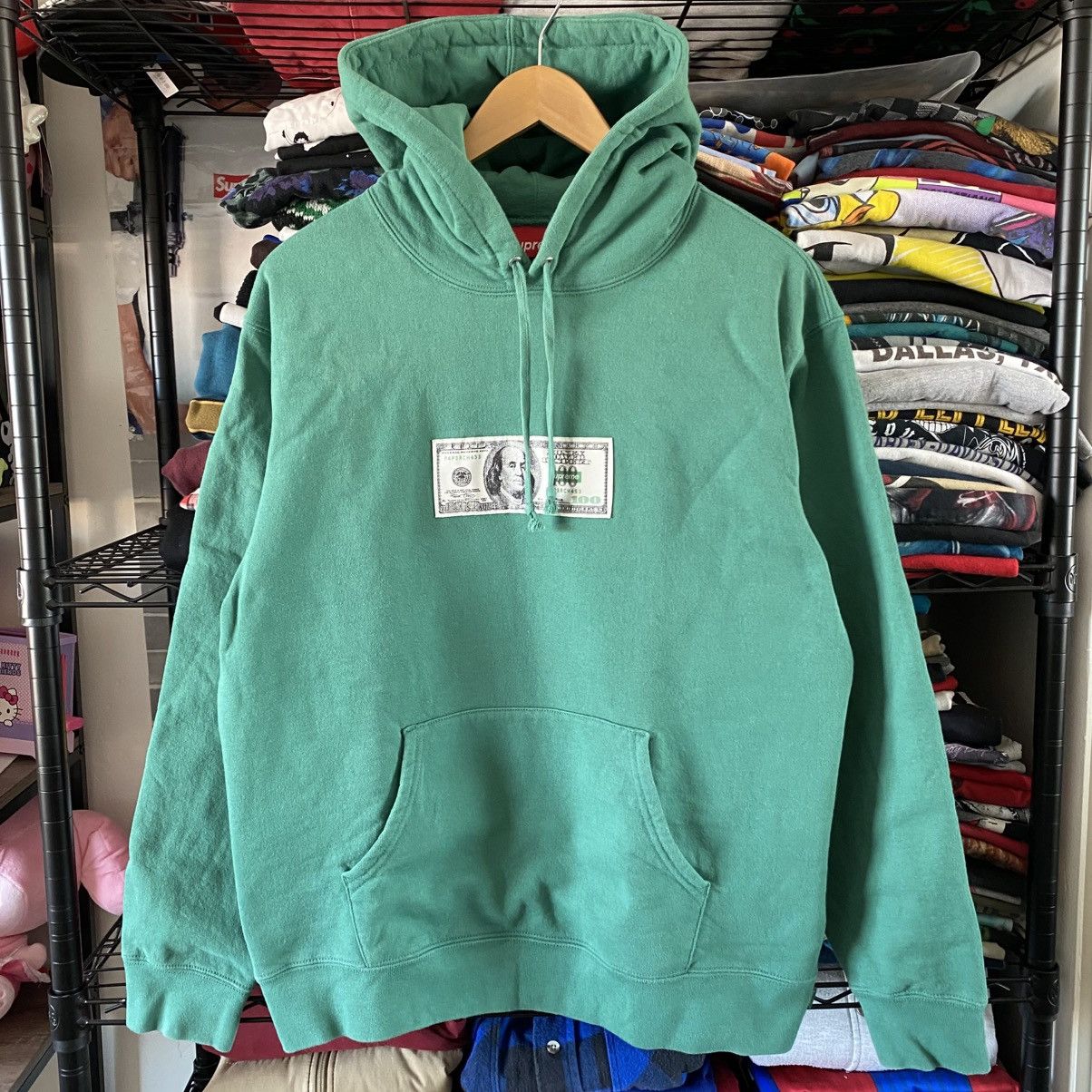 Supreme Supreme Franklin Hooded Sweatshirt Light Pine 2020 Size US M / EU 48-50 / 2 - 1 Thumbnail