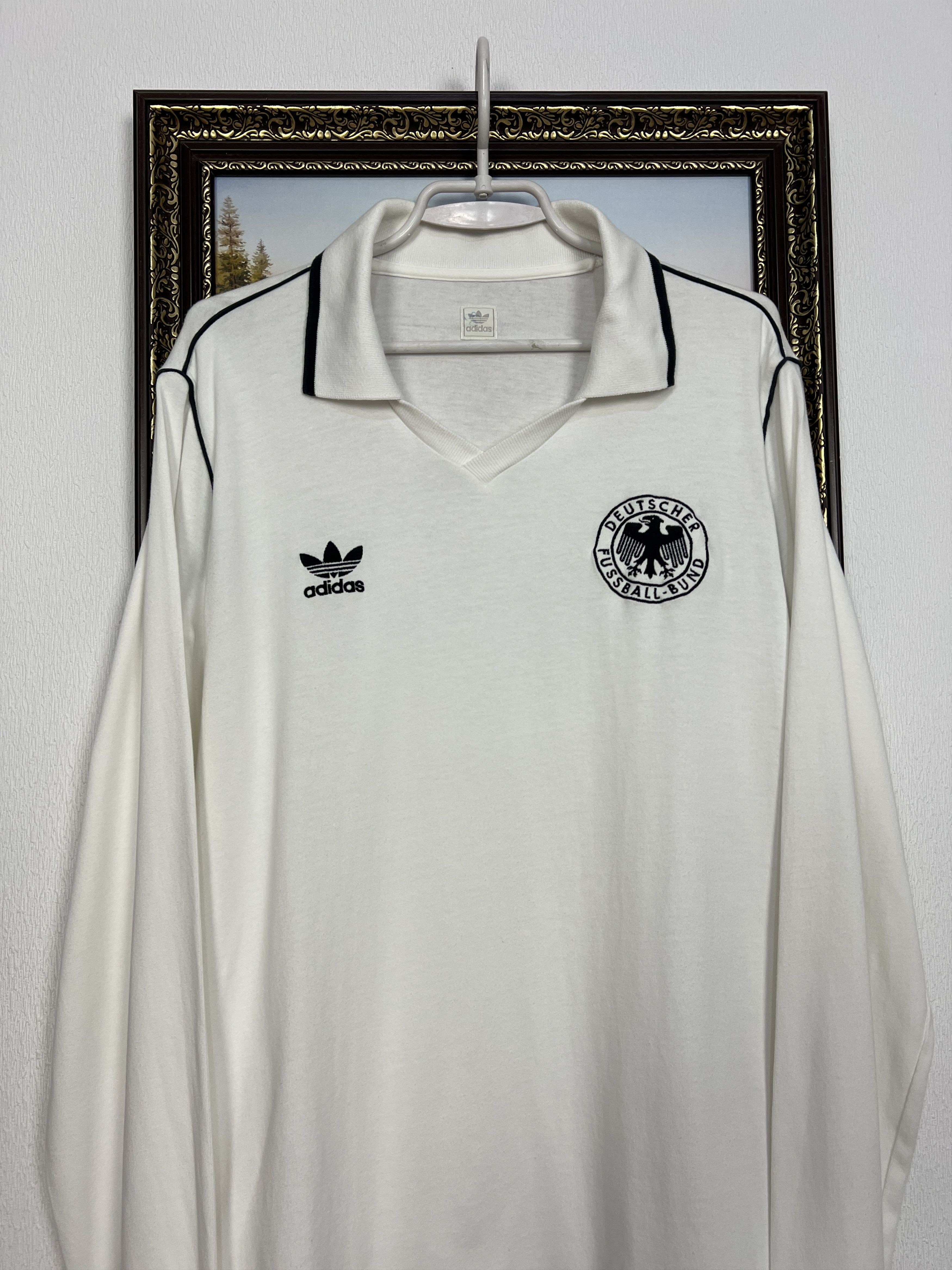 Adidas Original Germany World Cup Football Shirt Long Sleeve Jersey Size US L / EU 52-54 / 3 - 2 Thumbnail