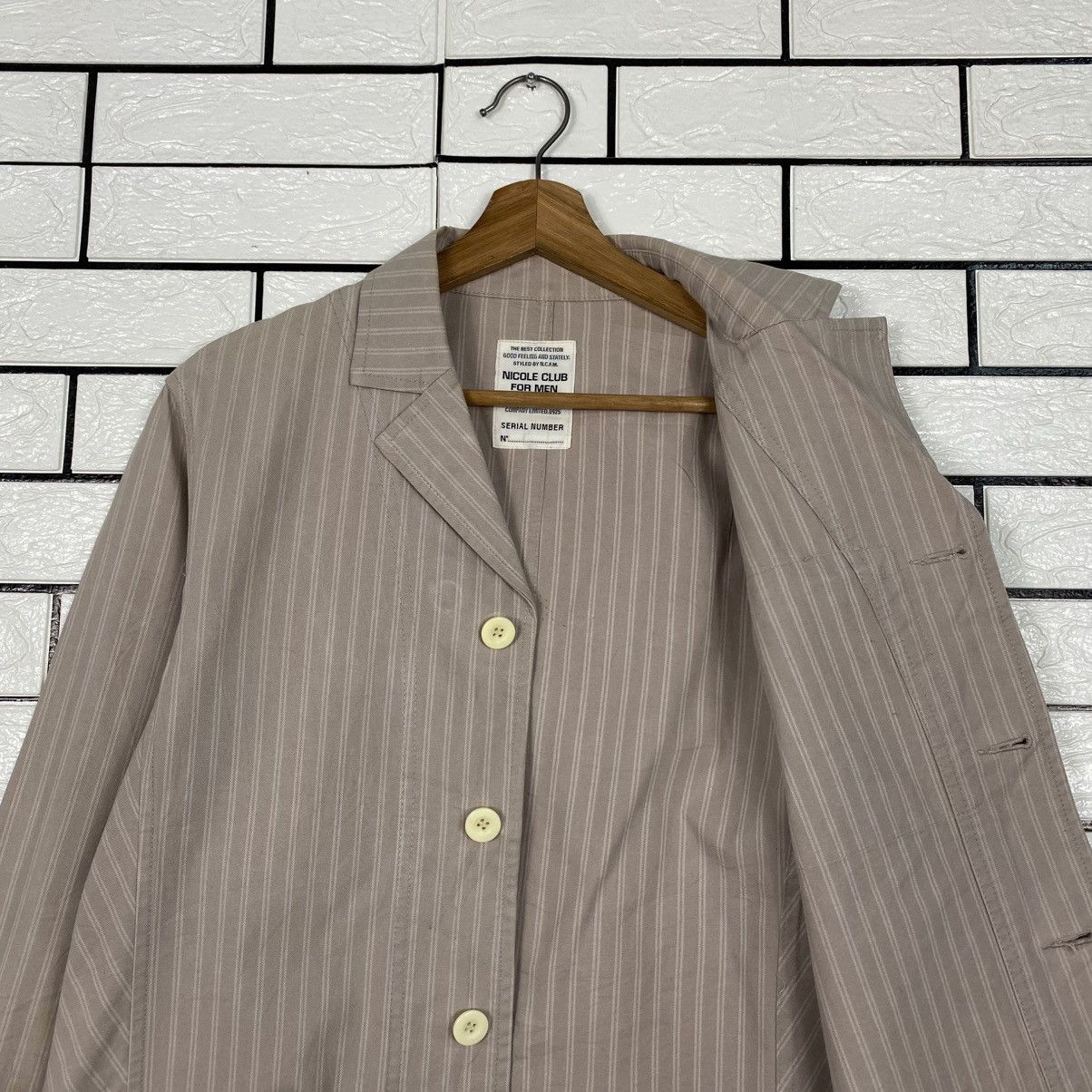 Issey Miyake 📌Vintage Hickory Chore Work Jacket Nicole Club For Men Size US M / EU 48-50 / 2 - 13 Thumbnail