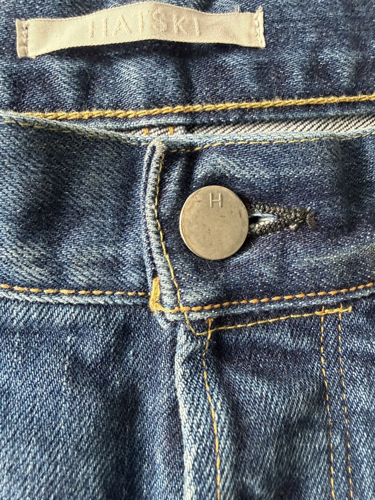 HATSKI HATSKI Wide Tapered Denim (HTK-22003) Used Wash Size 1 Size US 30 / EU 46 - 3 Thumbnail