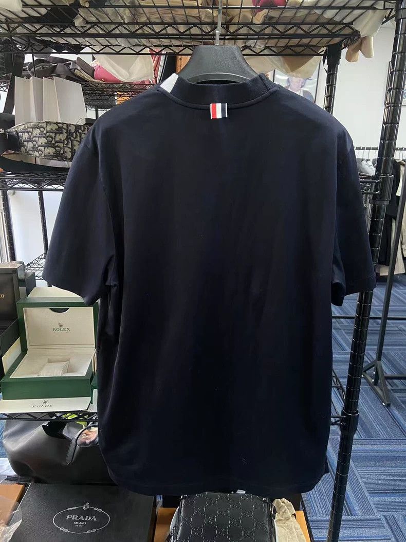 Thom Browne Thom Browne Classic three barred short sleeves Size US L / EU 52-54 / 3 - 2 Thumbnail