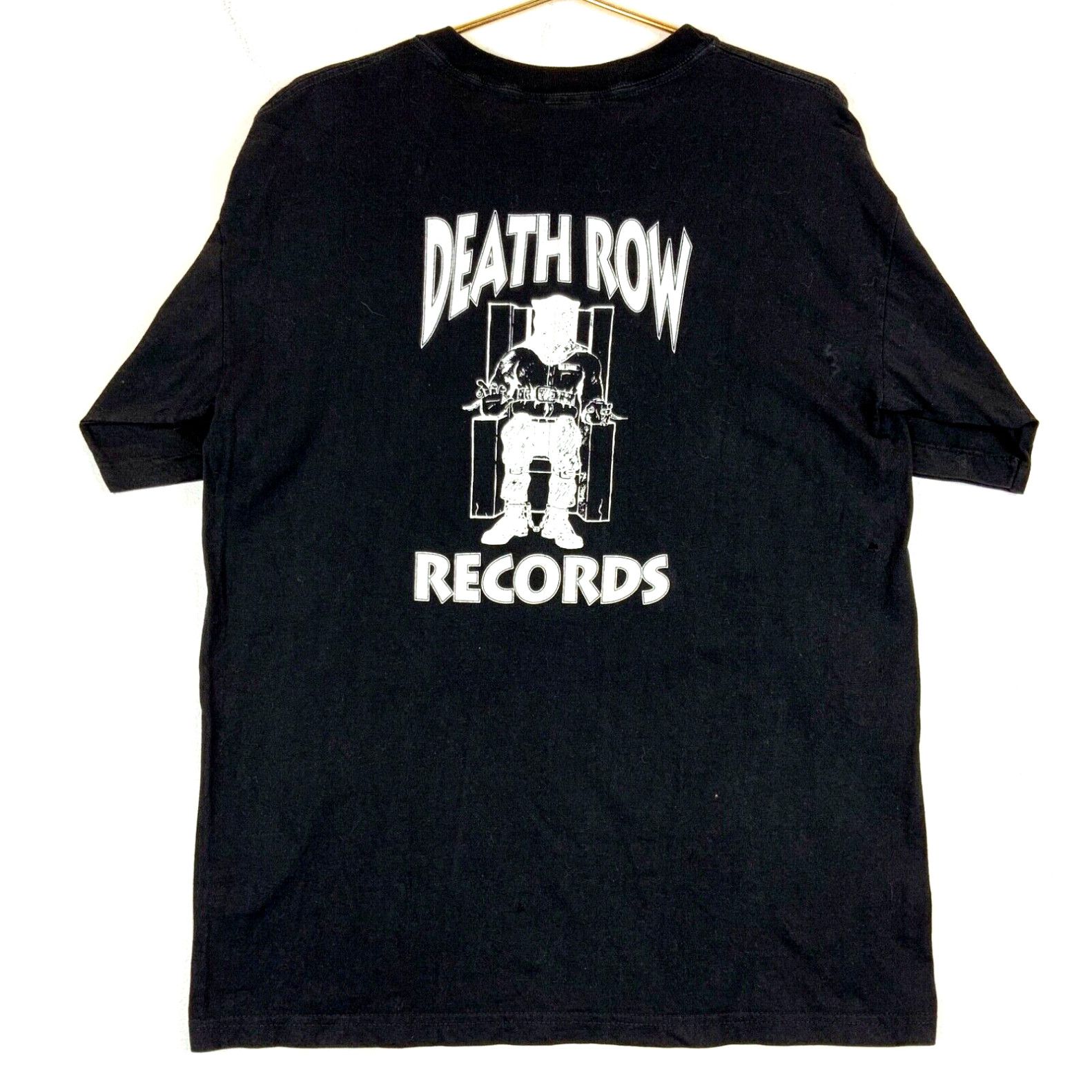 image of Vintage Snoop Dogg Murder Was The Case Death Row Records T-Shirt Size XL Black in White, Men's