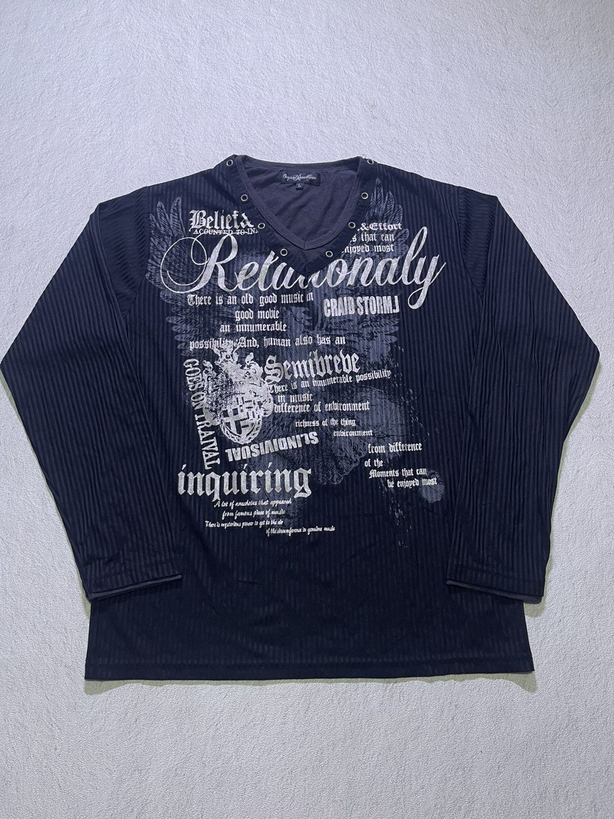 Japanese Brand Y2K ORIGINAL REMAHGEAR long sleeve tshirt Size US M / EU 48-50 / 2 - 1 Thumbnail