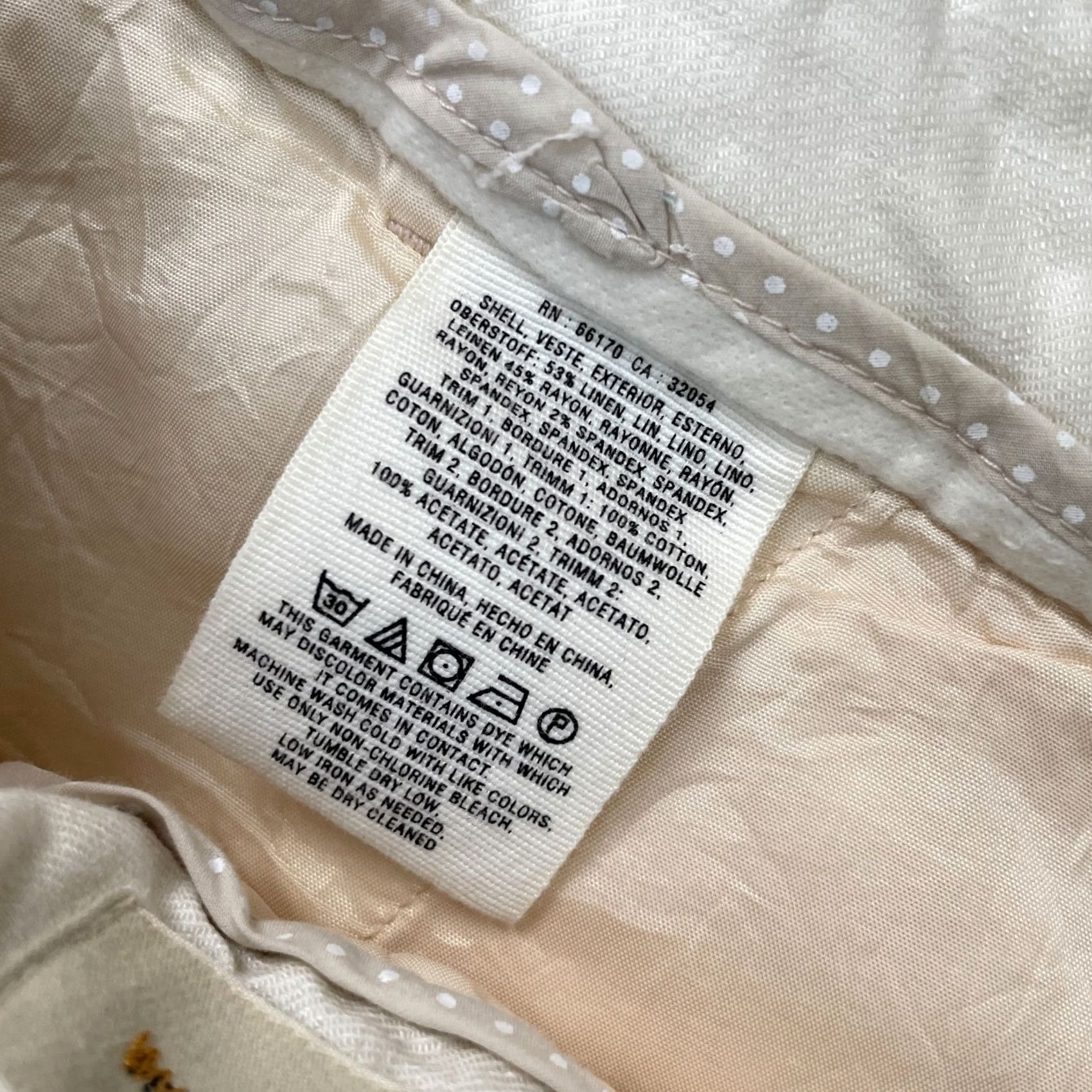 Anthropologie Anthropologie Pants Womens 27 Beige Pilcro And The Letterpress Linen Skinny Leg Pant Size 27" / US 4 / IT 40 - 4 Thumbnail