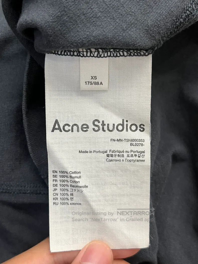 Acne Studios Acne Studios Loose Fit Short Sleeve Round Neck T-Shirt - B Size US XS / EU 42 / 0 - 4 Thumbnail