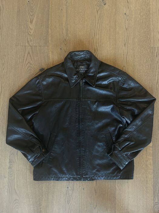 Balenciaga Balenciaga Leather Jacket x Vintage | Grailed