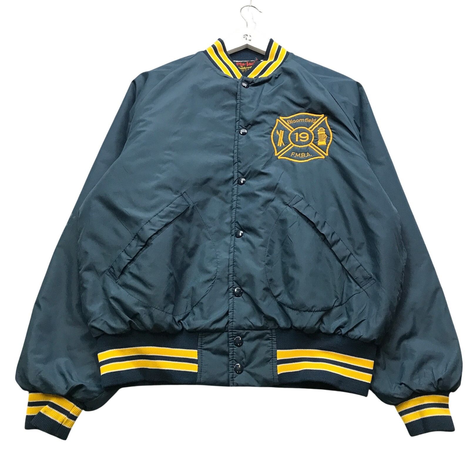 Other Vintage 80s Pla-Jac Dunbrooke FMBA 19 Varsity Jacket Mens L Size US L / EU 52-54 / 3 - 1 Thumbnail