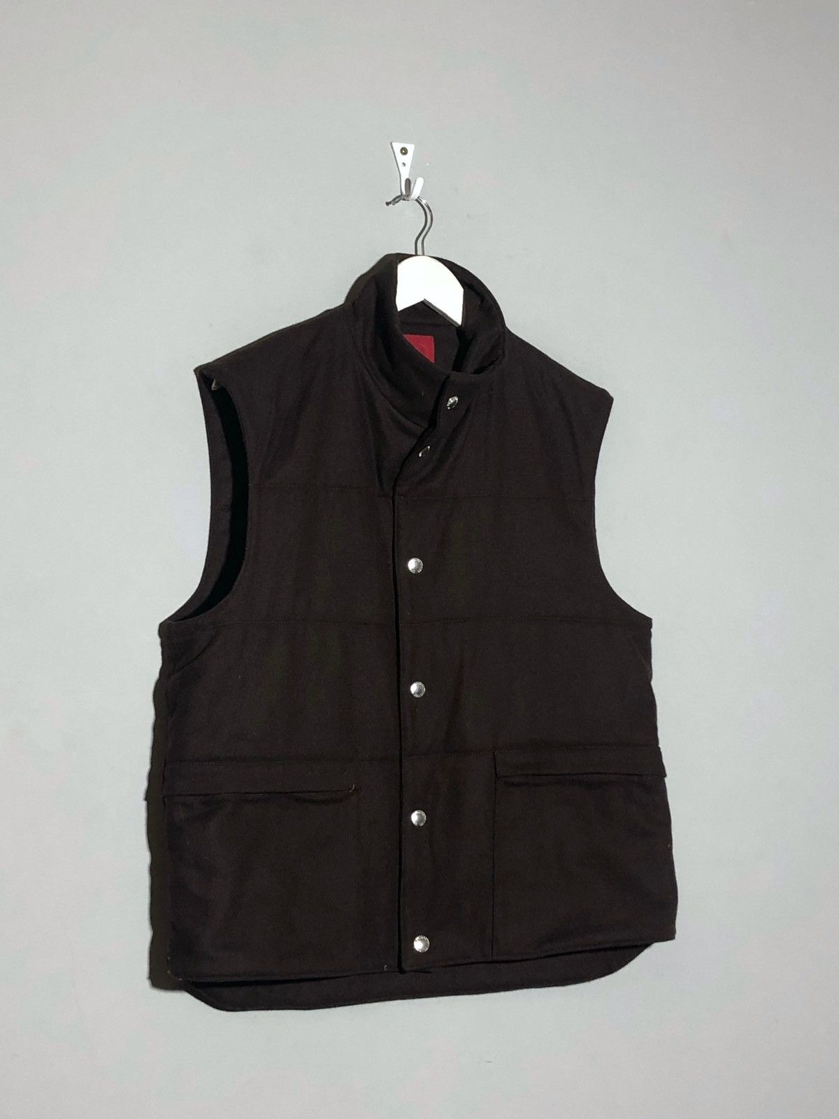 Valentino Vintage Valentino Jeans Wool Blend Brown Vest Jacket Size US XL / EU 56 / 4 - 3 Thumbnail