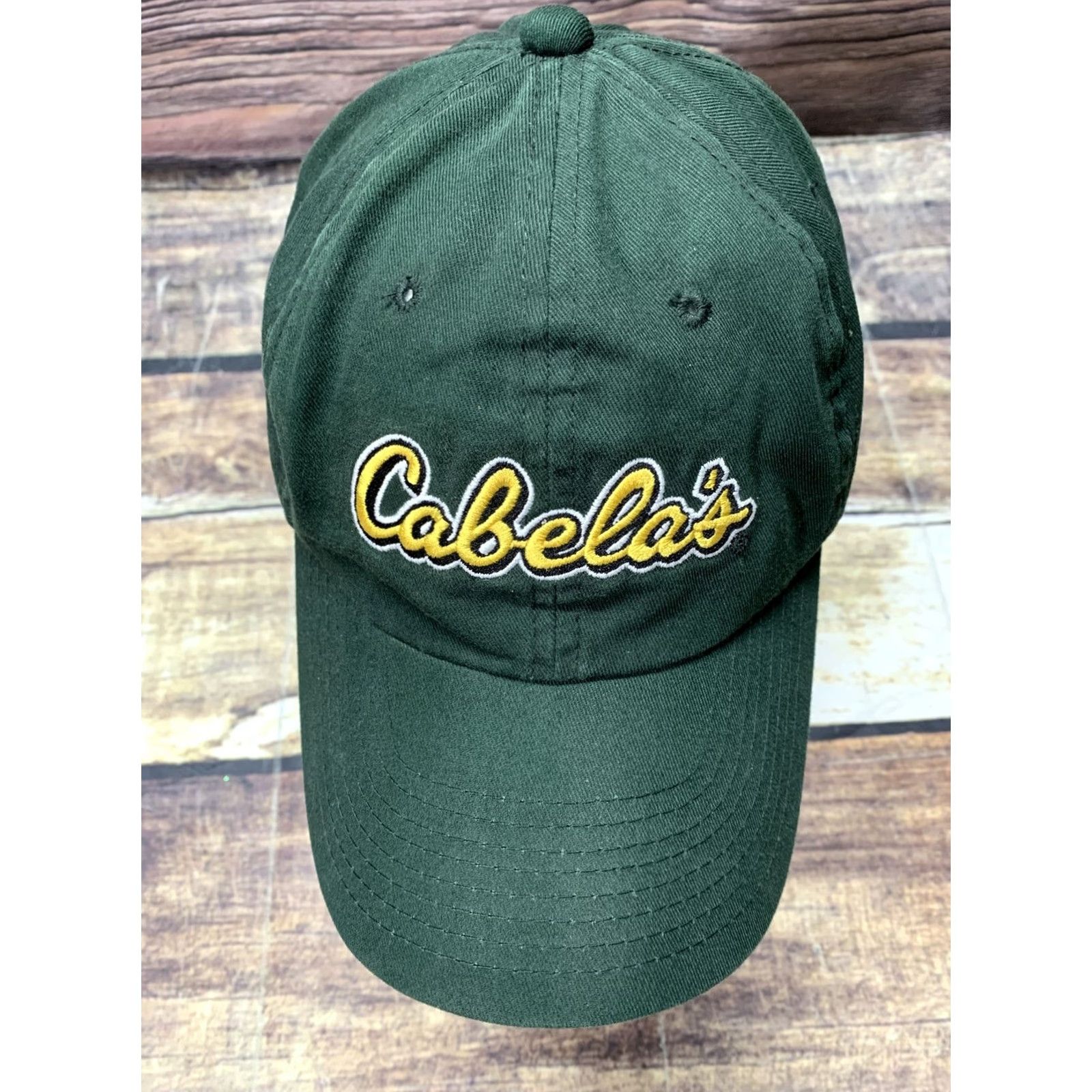 Vintage Cabela’s Cap Hat Green Strap Back Casual Outdoor Hiking Lightweight Adults Mens Adjustable Cap Size ONE SIZE - 5 Thumbnail