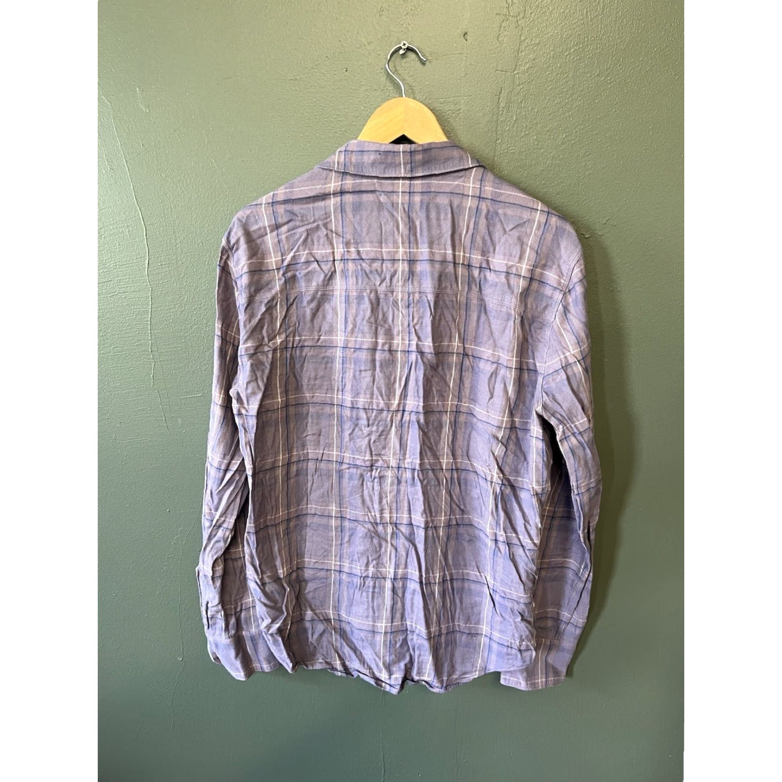 Paige VINTAGE Paige Womens Purple Plaid Button Up Double Pocket Flannel Size Medium Size M / US 6-8 / IT 42-44 - 2 Thumbnail