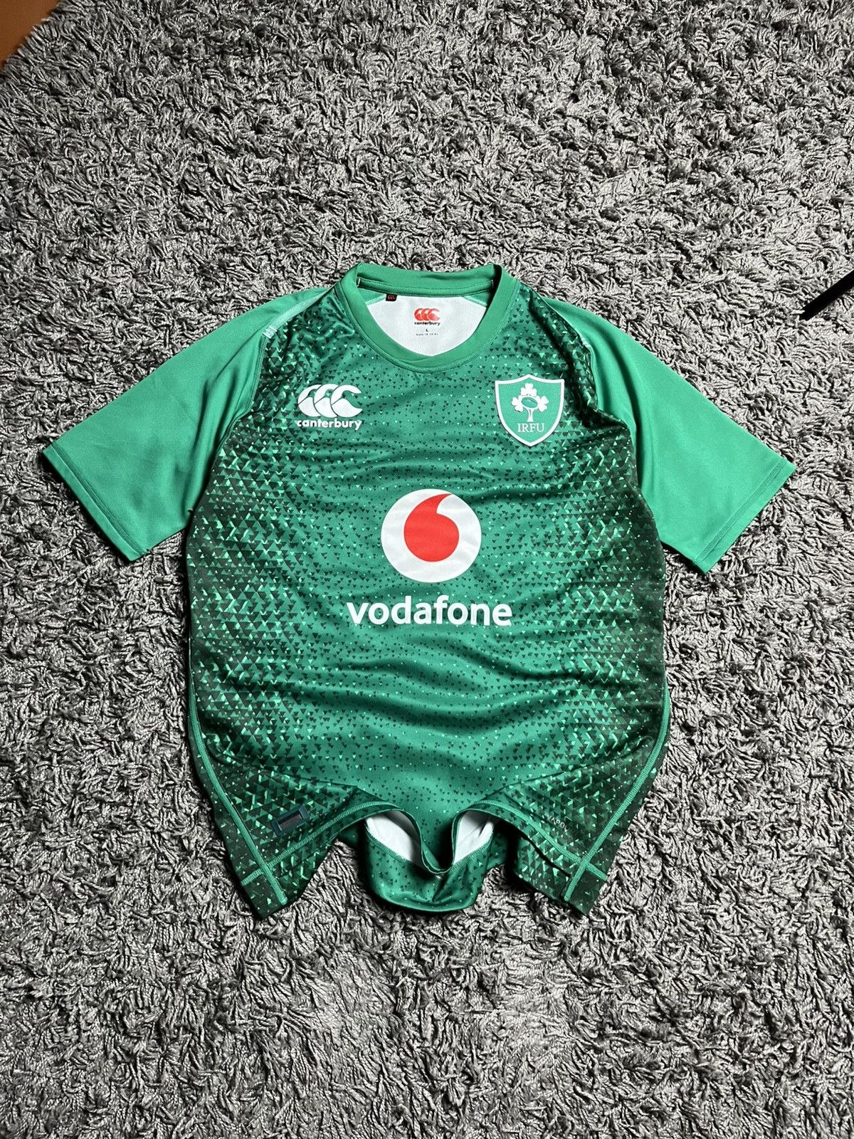 Canterbury of New Zealand Canterbury Ireland IRFU 2018/19 Home Rugby Jersey VapoDri+ Size US L / EU 52-54 / 3 - 2 Thumbnail