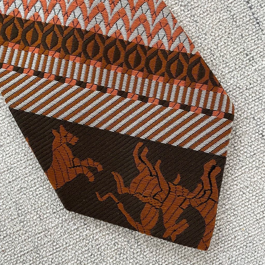 Vintage NWT NOS Vintage 70s Wedgefield’s Monsieur Cravat Clip On Neck Tie Size ONE SIZE - 3 Thumbnail