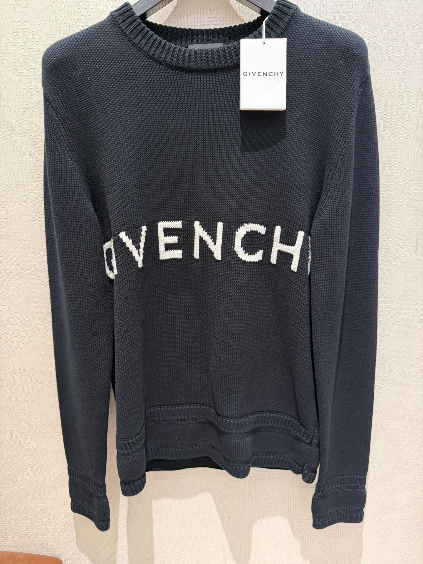 Givenchy Givenchy Dark Blue Crewneck Knit Sweater Size US M / EU 48-50 / 2 - 1 Thumbnail