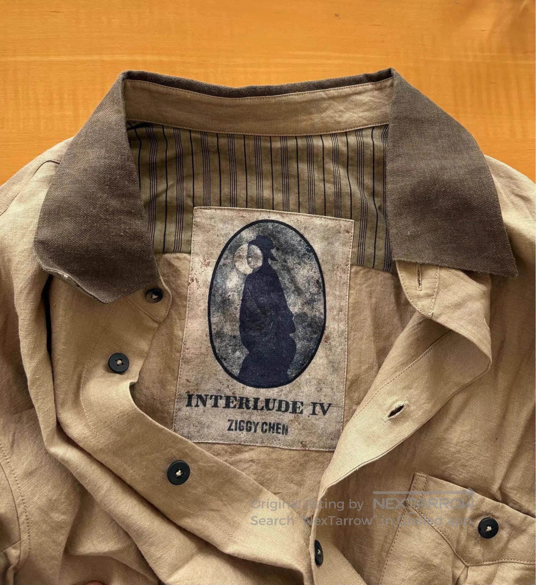 Ziggy Chen Beige Long Sleeve Button-Up Shirt Size M. Size US M / EU 48-50 / 2 - 5 Thumbnail