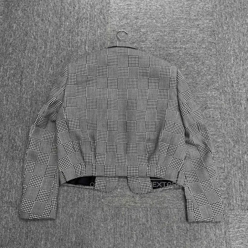 Louis Vuitton Louis Vuitton Houndstooth wool cropped blazer jacket Size US M / EU 48-50 / 2 - 5 Thumbnail