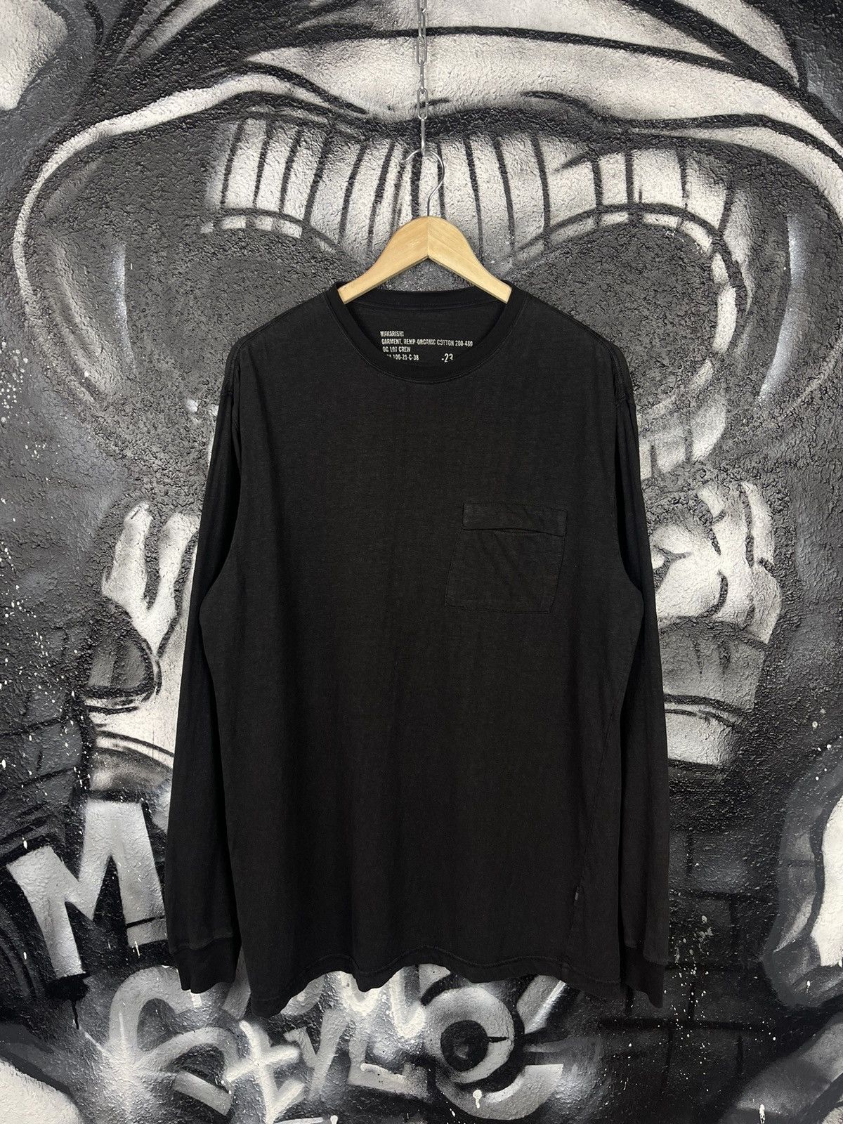 Maharishi Maharishi Hemp Organic Cotton L/S Pocket T-Shirt Men’s Size US M / EU 48-50 / 2 - 2 Thumbnail