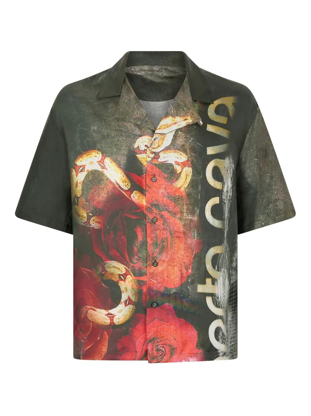 Designer Men’s Floral-Print Shirt – Short-Sleeve, Relaxed Fit Size US M / EU 48-50 / 2 - 3 Thumbnail