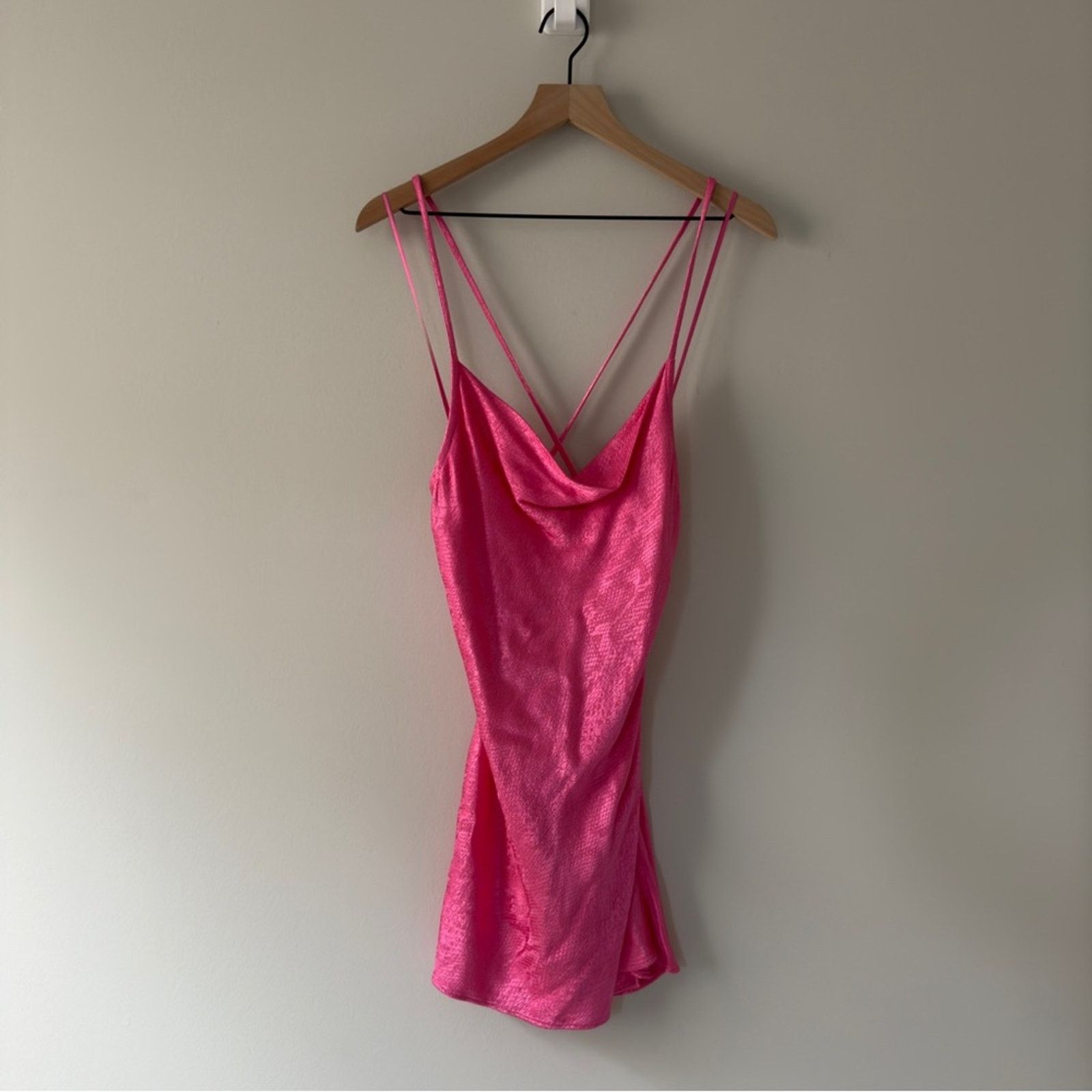 hoco hot pink dress Taffeta Square Neck Hot Pink Homecoming Dresses #EWR572 – SELINADRESS main image 0