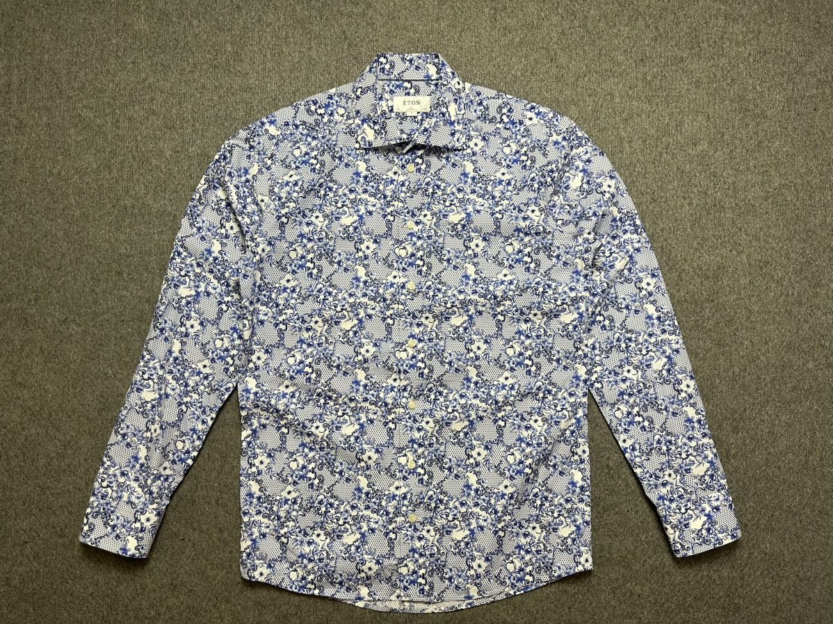 Eton Eton flower shirt Size US M / EU 48-50 / 2 - 2 Thumbnail