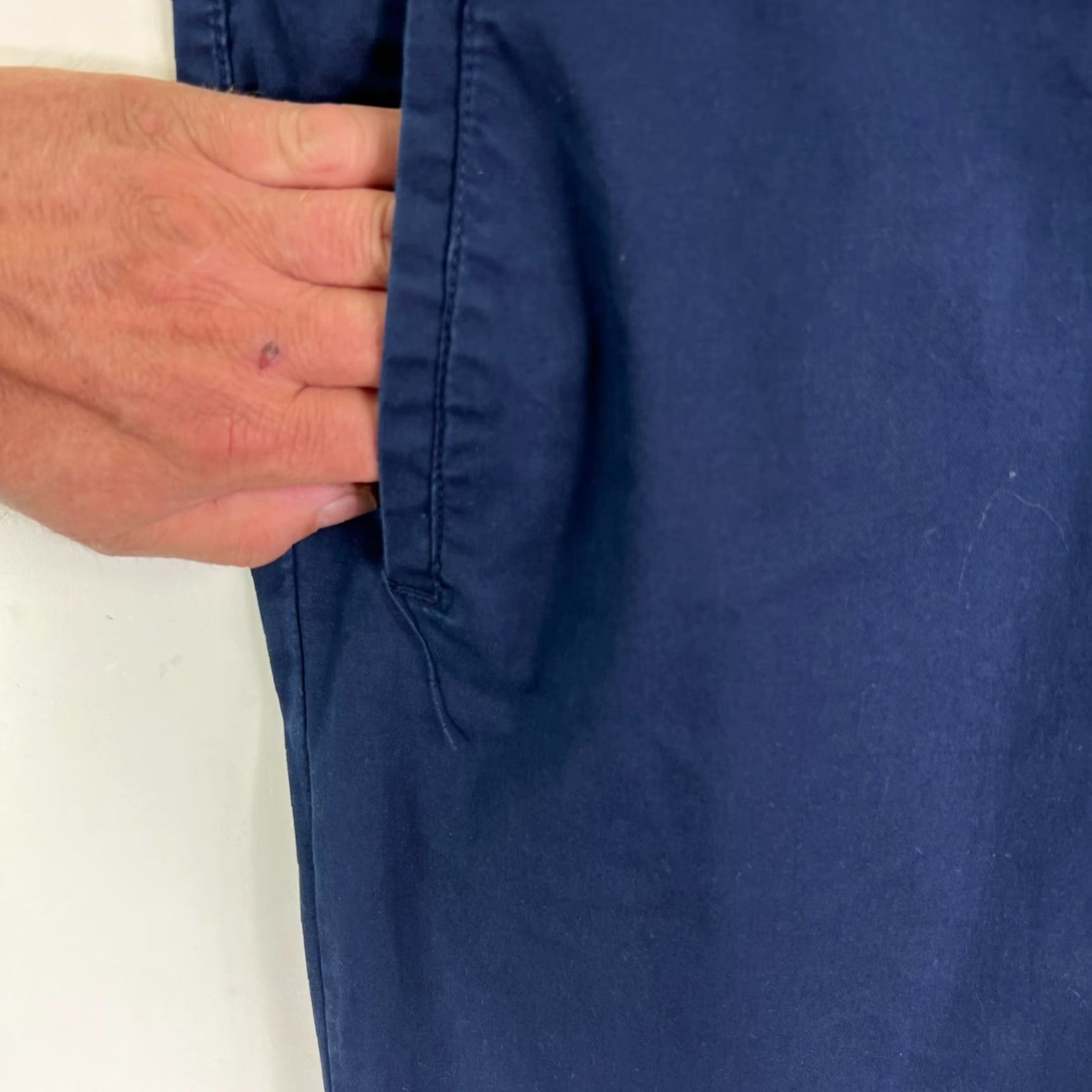 Eddie Bauer VINTAGE Eddie Bauer Vashon Flare Leg Twill Kakis Chino Pants SZ 10 Blue 32X31 90s City Preppy Womens Size 34" / US 12 / IT 48 - 4 Thumbnail