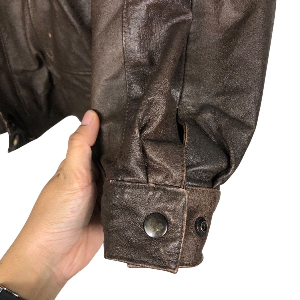Japanese Brand 📌Vintage Genuine Leather Jacket Zufolo Blanket Issey Miyake Size US M / EU 48-50 / 2 - 16 Thumbnail