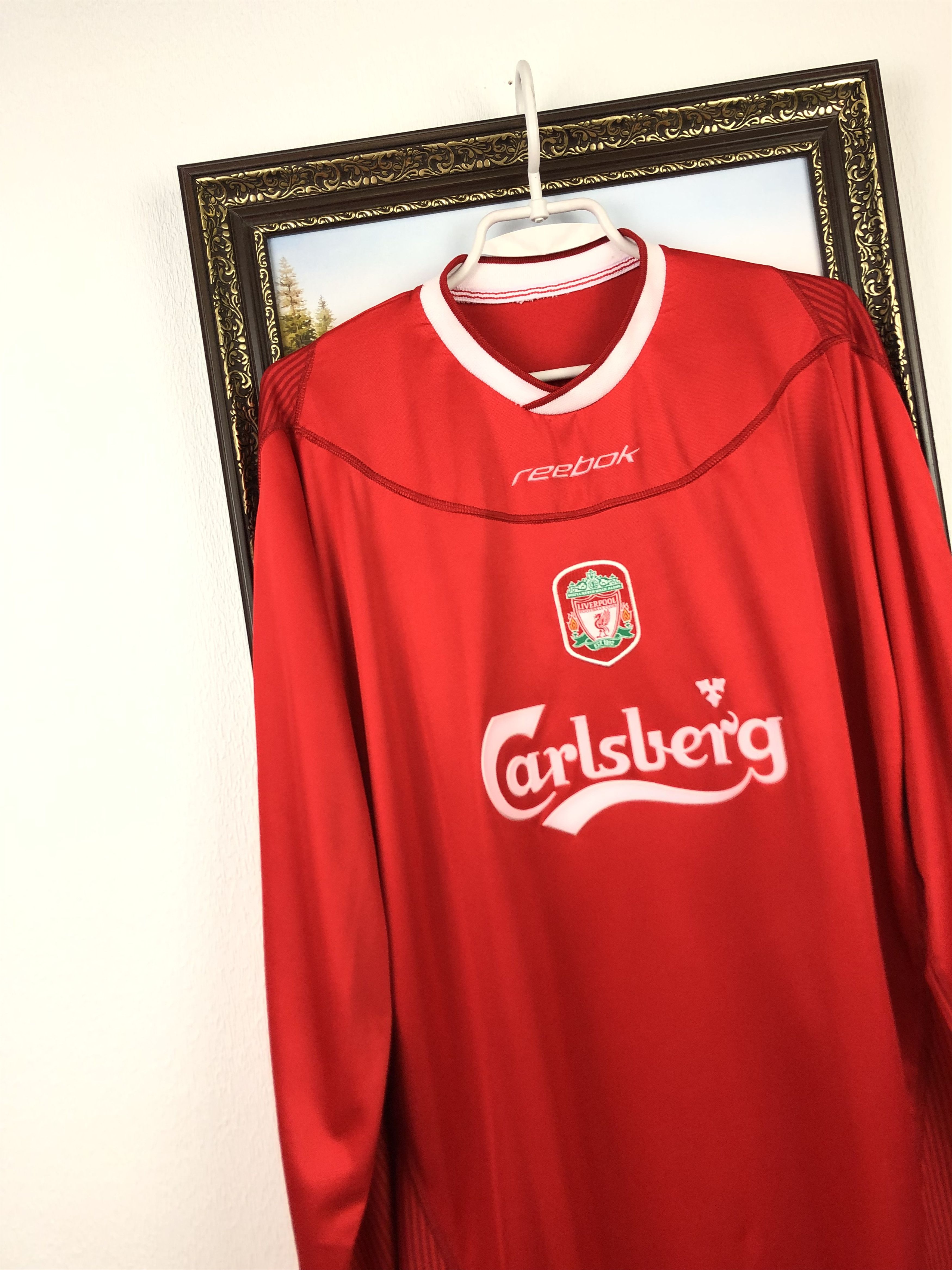 Vintage Liverpool shirt 2002 Soccer Long Sleeve #9 Fowler Jersey Size US XL / EU 56 / 4 - 3 Thumbnail