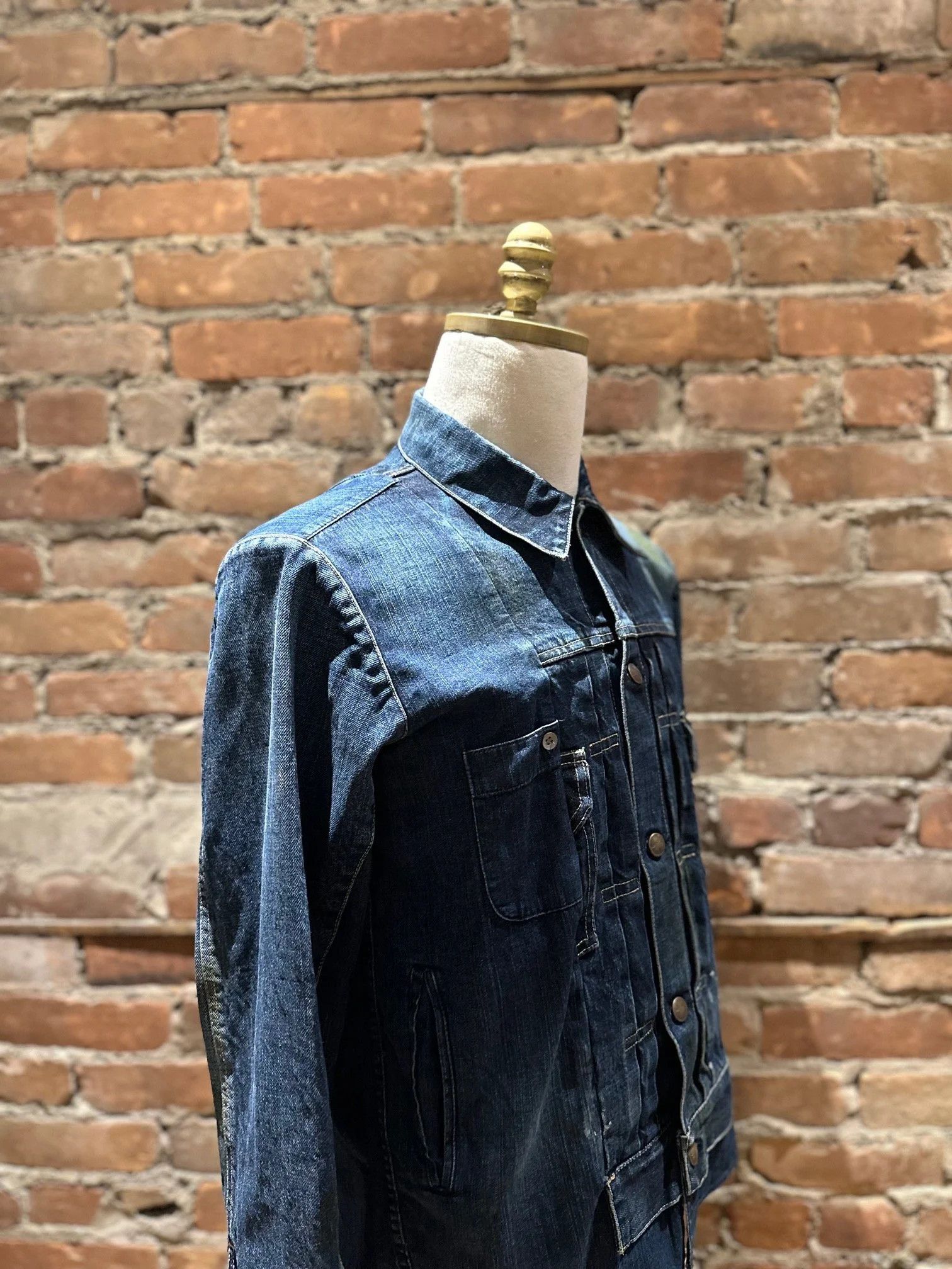 Maison MIHARA YASUHIRO Miharayasuhiro Distressed Denim Utility Jacket Size US M / EU 48-50 / 2 - 4 Thumbnail