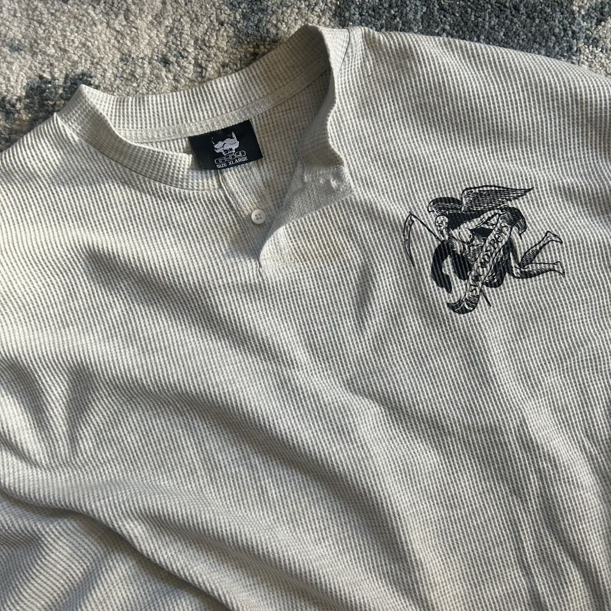 G59 Records 2023 $uicideboy$ OCCULT ESOTERiC OATMEAL MÉLANGE HENLEY Size US XL / EU 56 / 4 - 11 Thumbnail