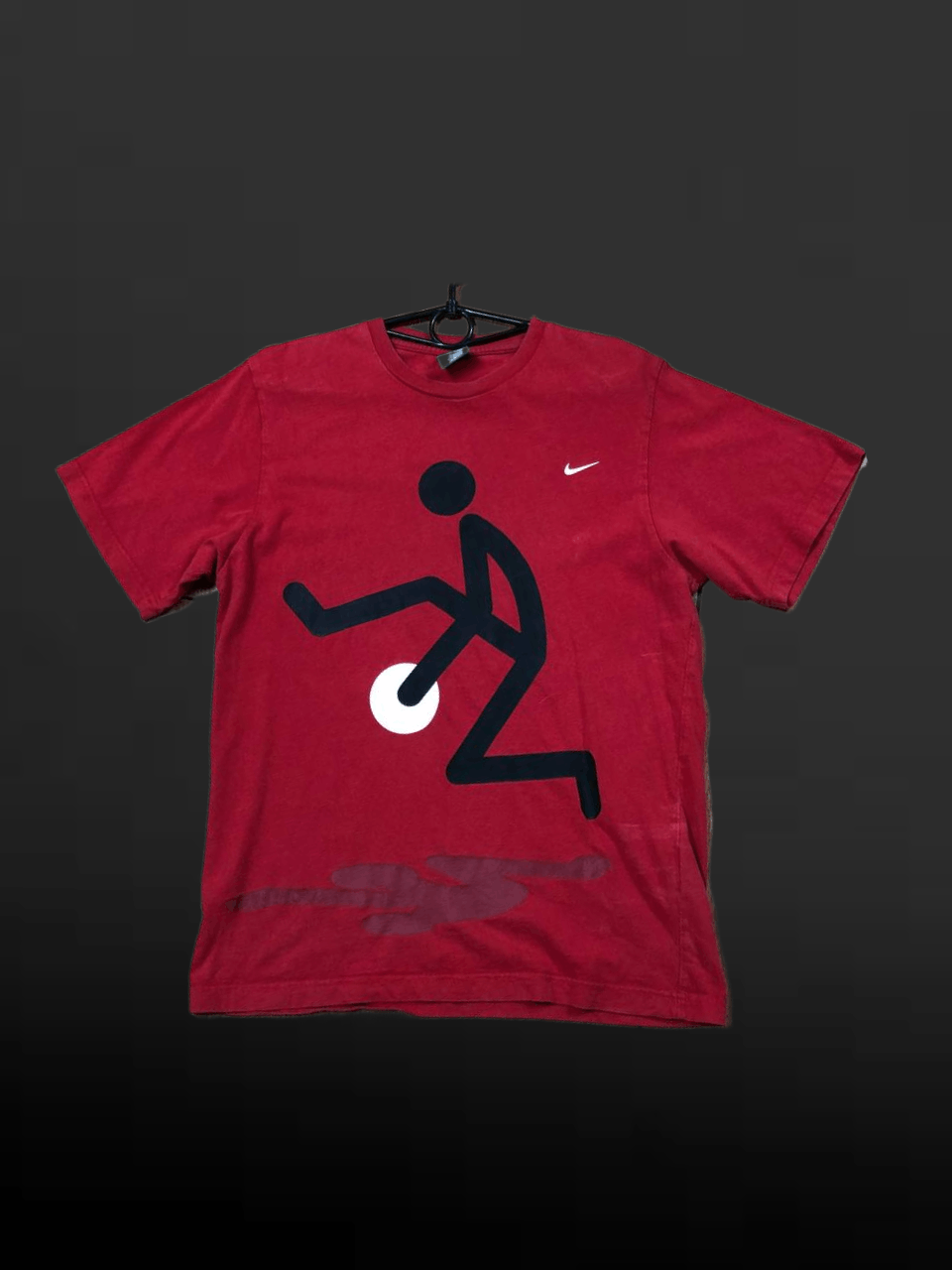 Nike Crazy Y2K big print red T-Shirt NIKE streetwear Size US M / EU 48-50 / 2 - 1 Thumbnail