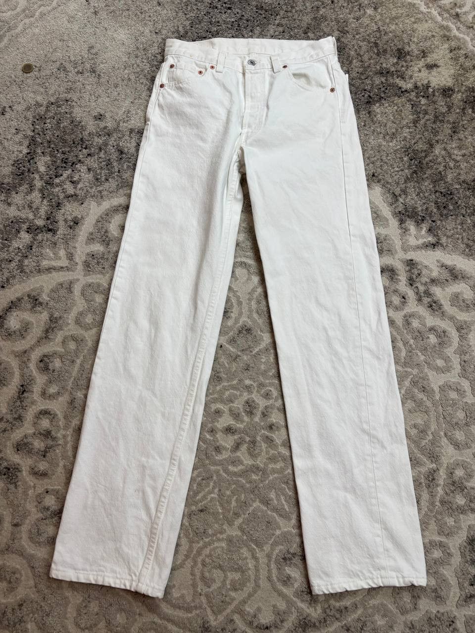 Levi's Vintage Clothing Vintage 1992 Levi's 501 White Jeans Made in USA W30 L32 Size US 30 / EU 46 - 12 Thumbnail