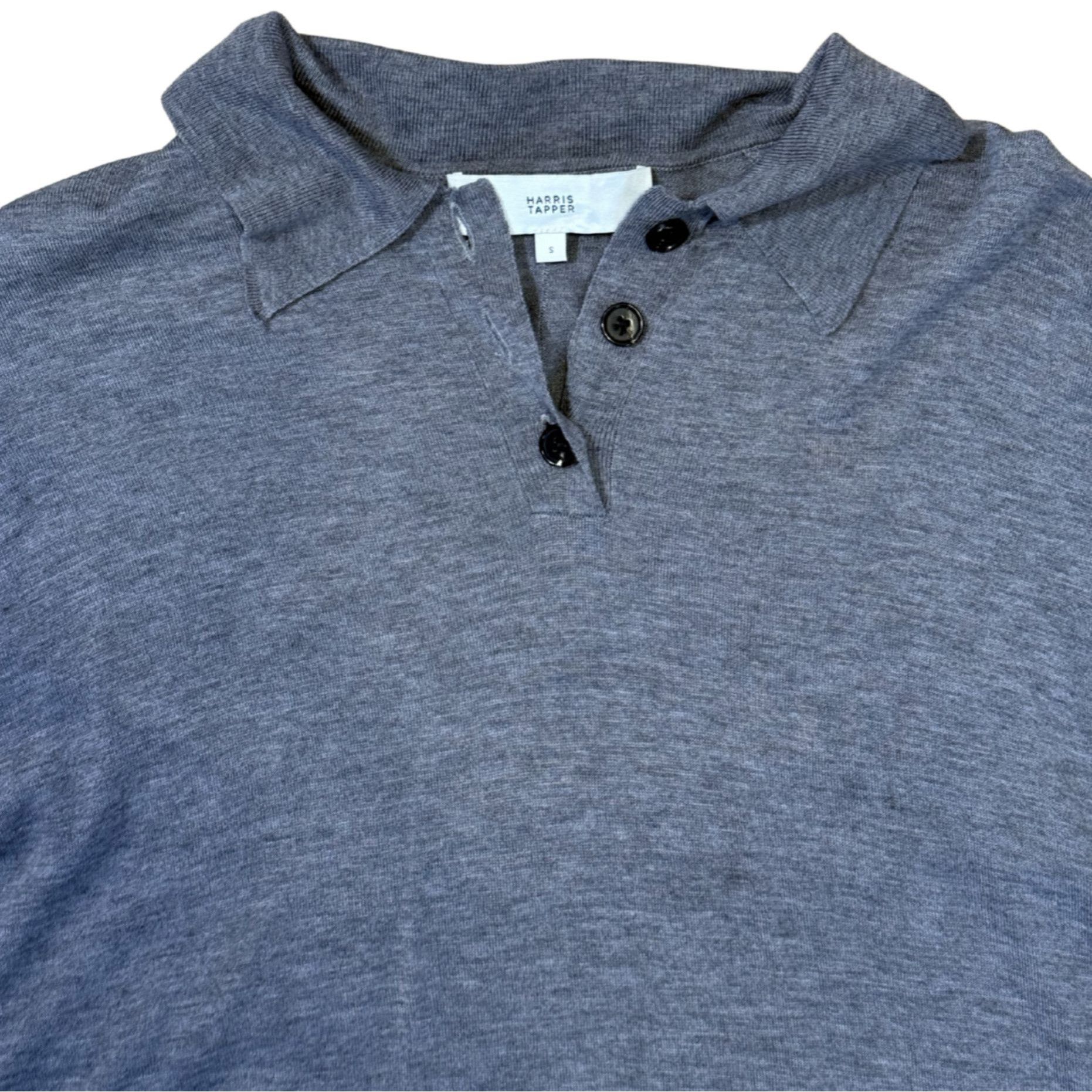 Other HARRIS TAPPER Long Sleeve Orwell Polo in Silk Wool EUC $399 Size S / US 4 / IT 40 - 4 Thumbnail