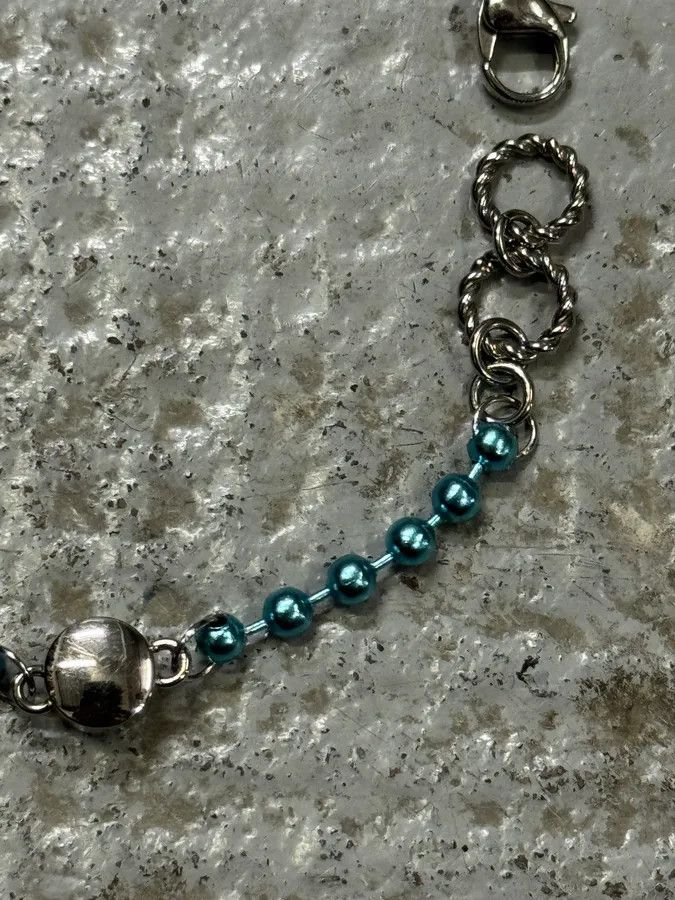 Just Cavalli × Vintage Cavalli Blue Embellished Bullet Bracelet Size ONE SIZE - 8 Thumbnail