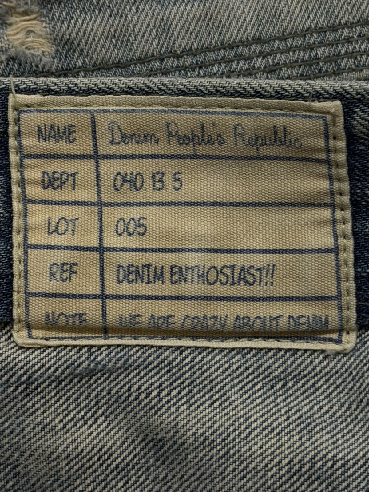 14th Addiction Vintage Y2K Japanese Brand Blue Faded Wash Distress Straight Size US 32 / EU 48 - 5 Thumbnail