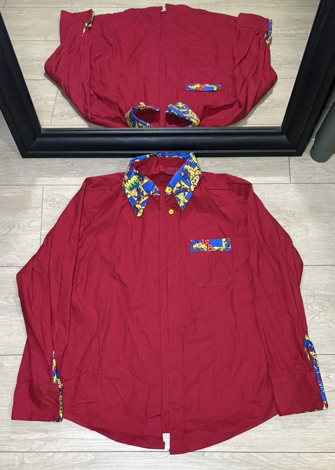 DC Comics Vintage 1990s Superman Long Sleeve Dress Shirt Size US L / EU 52-54 / 3 - 1 Thumbnail