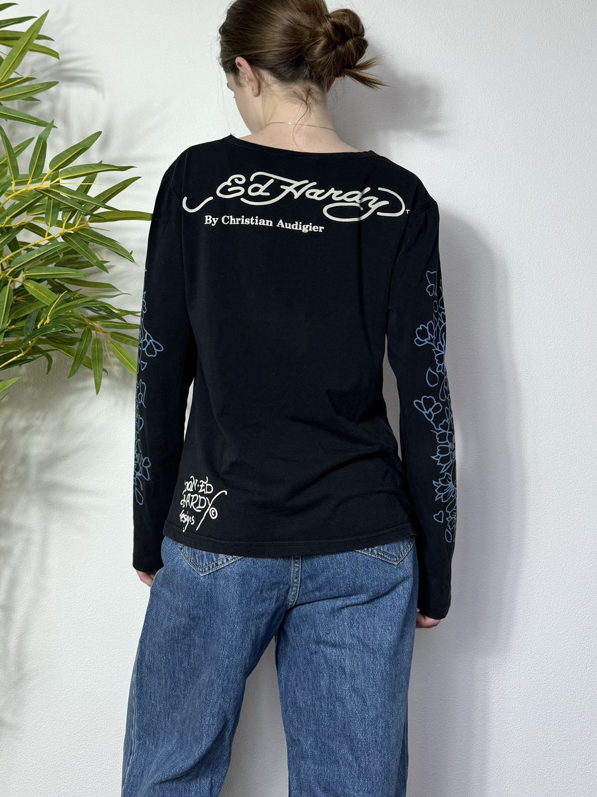 Ed Hardy VINTAGE ED HARDY PRINTED LONGSLIVE Size XL / US 12-14 / IT 48-50 - 8 Thumbnail